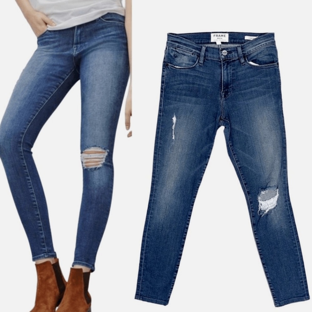 FRAME Denim Le High Skinny Jean Endell wash
